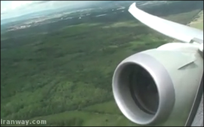 یک پرواز دیدنی همراه با موتور جت هواپیمای بوئینگ ۷۸۷