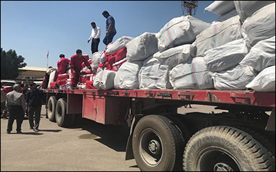 ارسال شش دستگاه کامیون کمک‌های مردمی اردبیل به مناطق سیل‌زده کشور