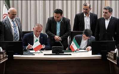 مراسم امضای تفاهم نامه بین راه آهن ایران و ایتالیا