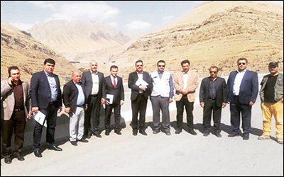 بازدید قائم مقام وزیر حمل و نقل تاجیکستان از منطقه یک آزادراه تهران - شمال
