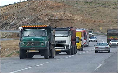 افزایش جابه‌جایی کالا در جاده های استان لرستان