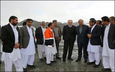 بازدید رئیس سازمان راهداری از راه های آسیب دیده ناشی از سیل در استان سیستان و بلوچستان