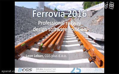 Ferrovia نرم افزار حرفه ای برای طراحی راه آهن