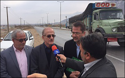 بازدید رئیس سازمان راهداری از طرح های ایمن سازی در محورهای استان سمنان