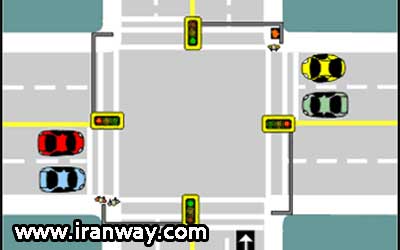 آموزش رانندگی - تقاطع