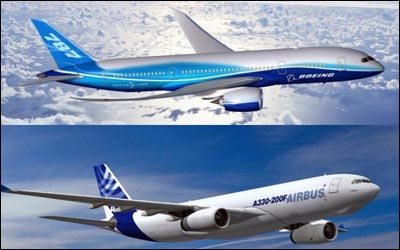 رقابت ۵۰-۵۰ بوئینگ و ایرباس برای ورود به بازار صنعت هوانوردی ایران