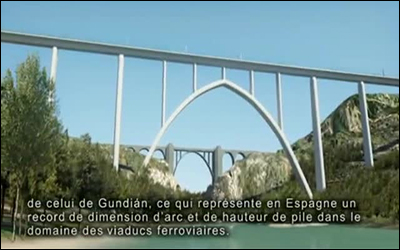 بلندترین پل قوسی راه آهن سریع السیر