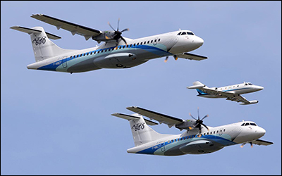پرواز نمایشی هواپیمای ATR در چند فرودگاه کشور