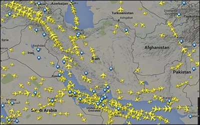 کنترل و هدایت بیش از ۵۴ هزار پرواز بر فراز آسمان ایران در اردیبهشت امسال