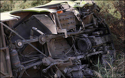 جزئیات بررسی‌ اولیه حادثه سقوط اتوبوس به دره جاجرود