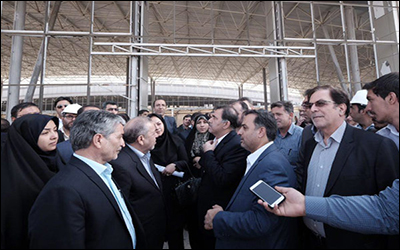 بازدید وزیر راه از پروژه احداث ترمینال خارجی فرودگاه اصفهان