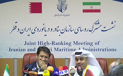 نشست مشترک روسای سازمان بنادر و دریانوردی ایران و قطر