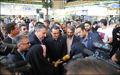 بازدید وزیر راه و شهرسازی از ایستگاه راه‌آهن تهران