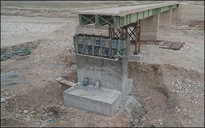 آغاز عملیات اجرایی پل ۳۰ متری در محور روستایی جهره شهرستان خنج