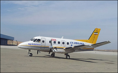 راه‌اندازی نخستین آمبولانس هوایی در فرودگاه شهدای ایلام