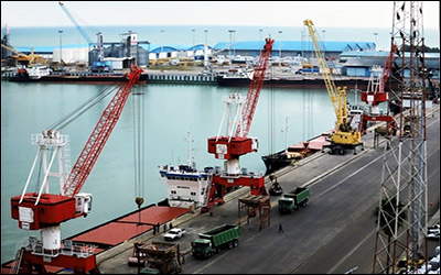 رشد ۳۸ درصدی تخلیه و بارگیری در بنادر مازندران طی ۹ ماهه امسال