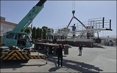 بهره‌برداری از دستگاه رمپ بوردینگ در فرودگاه سنندج