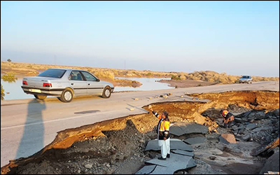 خسارت ۳۰ میلیارد تومانی سیل به جسم راه و ابنیه فنی جاده های شهرستان قلعه گنج