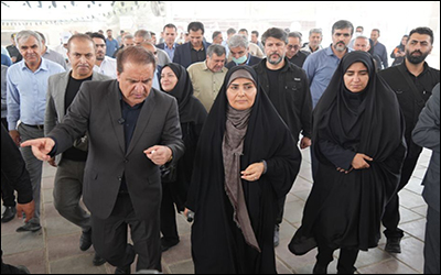 بازدید وزیر راه و شهرسازی از پایانه مرزی مهران