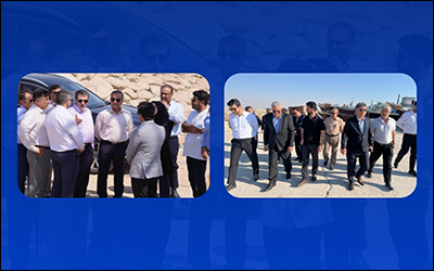 بازدید معاونین سازمان بنادر و دریانوردی از پروژه‌های بنادر شمالی و‌ جنوبی استان بوشهر