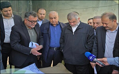 بازدید مدیرعامل شرکت ساخت و نایب رئیس مجلس از راه آهن گل‌گهر - شیراز