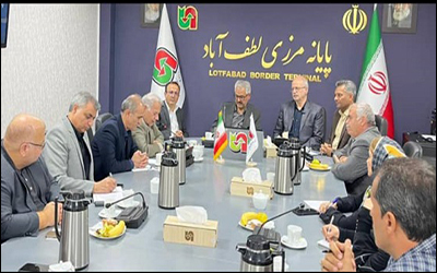 برگزاری بیست و دومین جلسه هیئت مدیره انجمن صنفی شرکت های حمل و نقل بین المللی استان خراسان در مرز لطف آباد