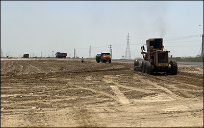 پروژه احداث باند دوم محور ایرانشهر - نیکشهر با شتاب مطلوبی در حال اجرا است