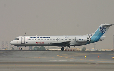 بازگشت فوکر ۱۰۰ به ناوگان پروازی آسمان پس از انجام چک سنگین