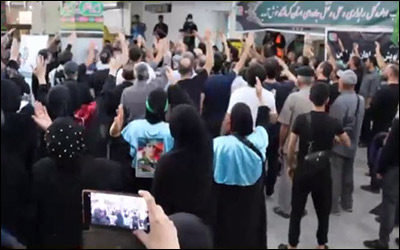 عزاداری شیعیان کشور آذربایجان در پایانه مرزی خسروی