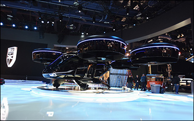 نمایش تاکسی هوایی بل نکسوس (Bell Nexus) در نمایشگاه CES ۲۰۱۹