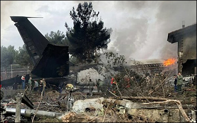 سقوط یک فروند هواپیمای باری بویینگ ۷۰۷ در حوالی فرودگاه پیام کرج