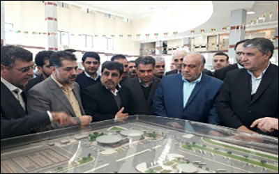 افتتاح سالن تجاری پایانه مرزی پرویزخان با حضور وزیر راه و شهرسازی