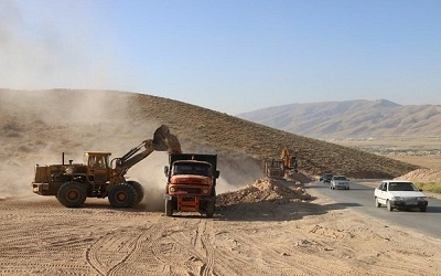 آغاز عملیات اجرایی بهسازی و تعریض محور شیراز - کرونی