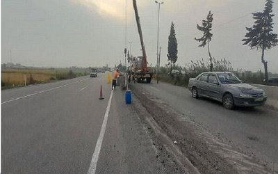 جایگزینی بیش از ۲ کیلومتر نیوجرسی به جای گاردریل در جاده‌های استان مازندران