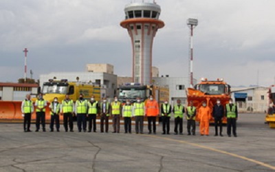 برگزاری مانور عملیات زمستانی در فرودگاه ارومیه