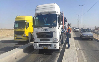 شناسایی بیش از ۴ هزار تن اضافه بار در جاده‌های استان خوزستان طی ۶ ماه نخست سال جاری