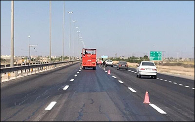 اجرای ۳ هزار کیلومتر عملیات خط کشی در جاده های استان بوشهر