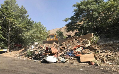 تخریب ۱۰ مورد ساخت و ساز غیرمجاز در حریم جاده‌های استان البرز از ابتدای سال جاری تاکنون