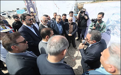 آغاز عملیات اجرایی باند دوم جاده اهواز - خرمشهر با حضور وزیر راه و شهرسازی