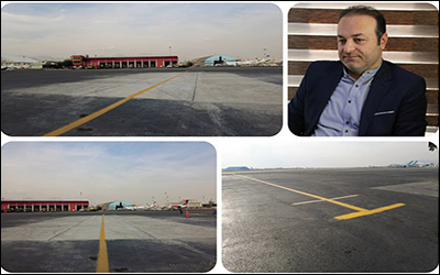 بهسازی موقعیت‌ پارک هواپیماها در فرودگاه مهرآباد