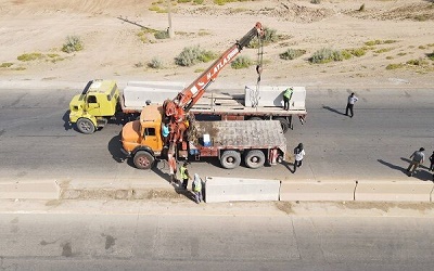 ایمن‌سازی محورهای منتهی به پایانه‌های مرزی خوزستان در حال تکمیل است