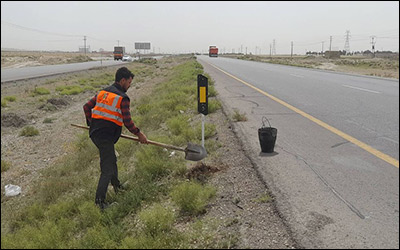 نصب بیش از ۴۰ هزار علائم غیرقابل بازیافت در جاده های استان خوزستان
