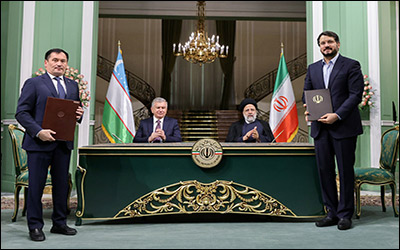 امضا یادداشت تفاهم وزرای ایران و ازبکستان در زمینه همکاری های جامع حمل و نقلی و ترانزیتی