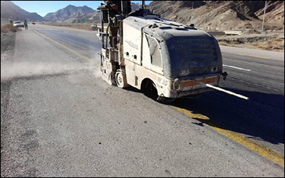 ایمن سازی جاده های استان خراسان جنوبی با اجرای ۵۱ کیلومتر شیار لرزاننده