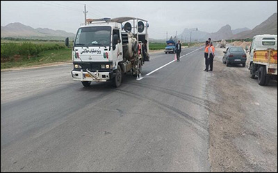 خط کشی ۱۹۵ کیلومتر از محورهای مواصلاتی شهرستان نمین در ۱۱ ماهه گذشته