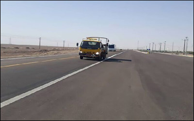 اجرای خط کشی ۳۰۰ کیلومتر از جاده های سیستان و بلوچستان طی دو ماه نخست سال جاری