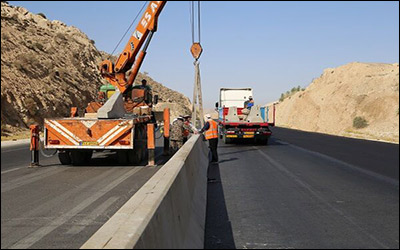 نصب ۸۰ کیلومتر حفاظ بتنی نیوجرسی در راه‌های استان همدان طی ۲ سال گذشته