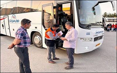 خدمات رسانی ۶۸۲ دستگاه ناوگان حمل و نقل عمومی خراسان شمالی برای جابجایی زائران رضوی