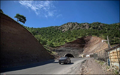 پیشرفت ۳۶ درصدی احداث تونل سیاه طاهر در شهرستان ثلاث‌باباجانی