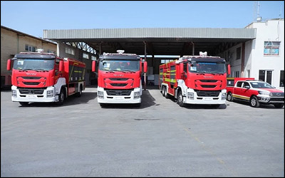 تجهیز ناوگان آتش نشانی بندر بوشهر به چهار خودرو جدید